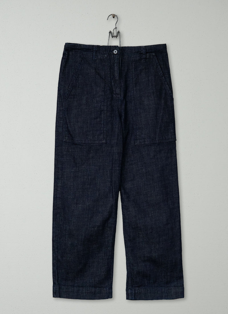 Reworn Denim Workwear Trousers Size 14 (1501) | Indigo