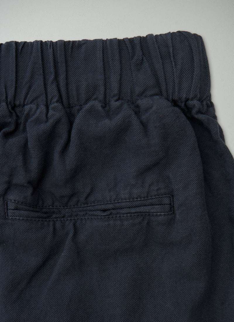 Reworn Cotton Linen Wide Leg Trousers Size 10 (1335) | Slate