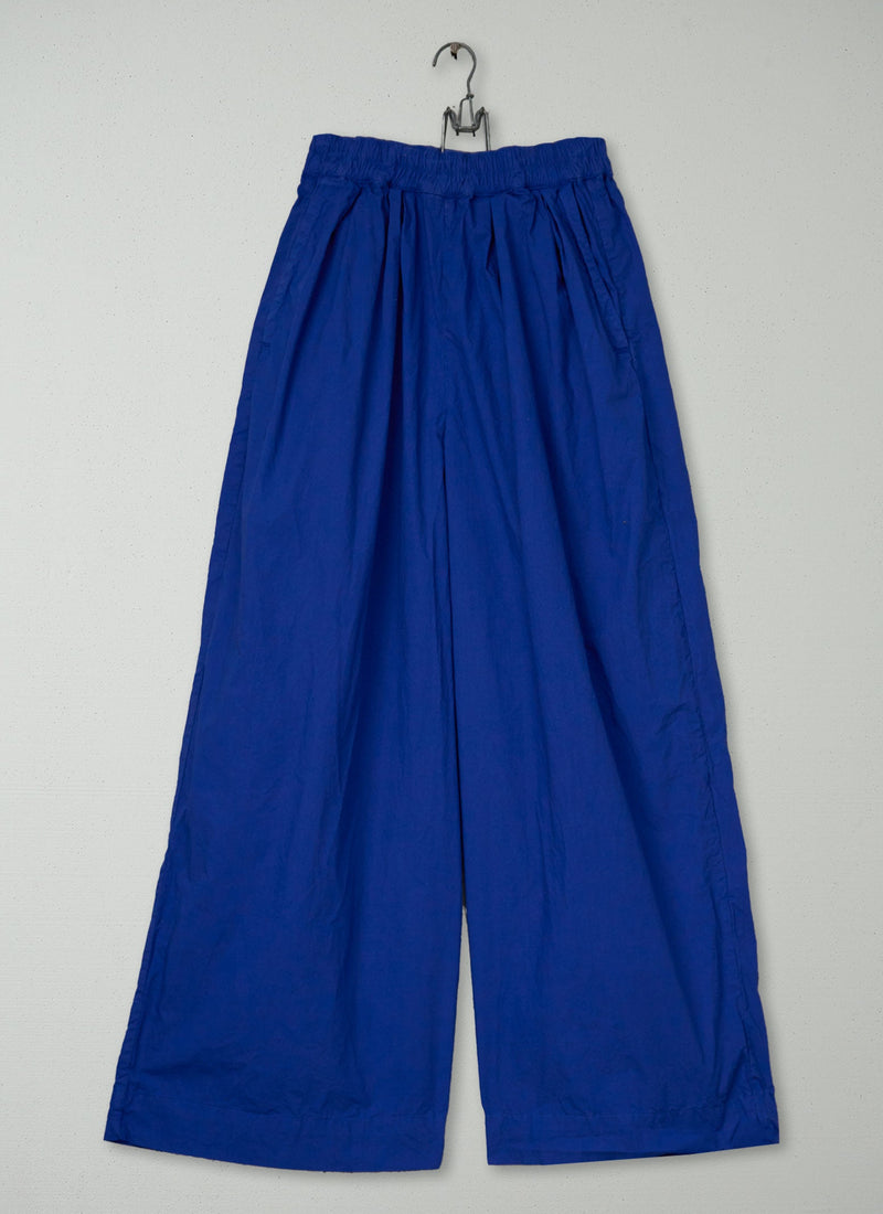 Reworn Pull On Cotton Trousers Size M (1702) | Carmine Blue
