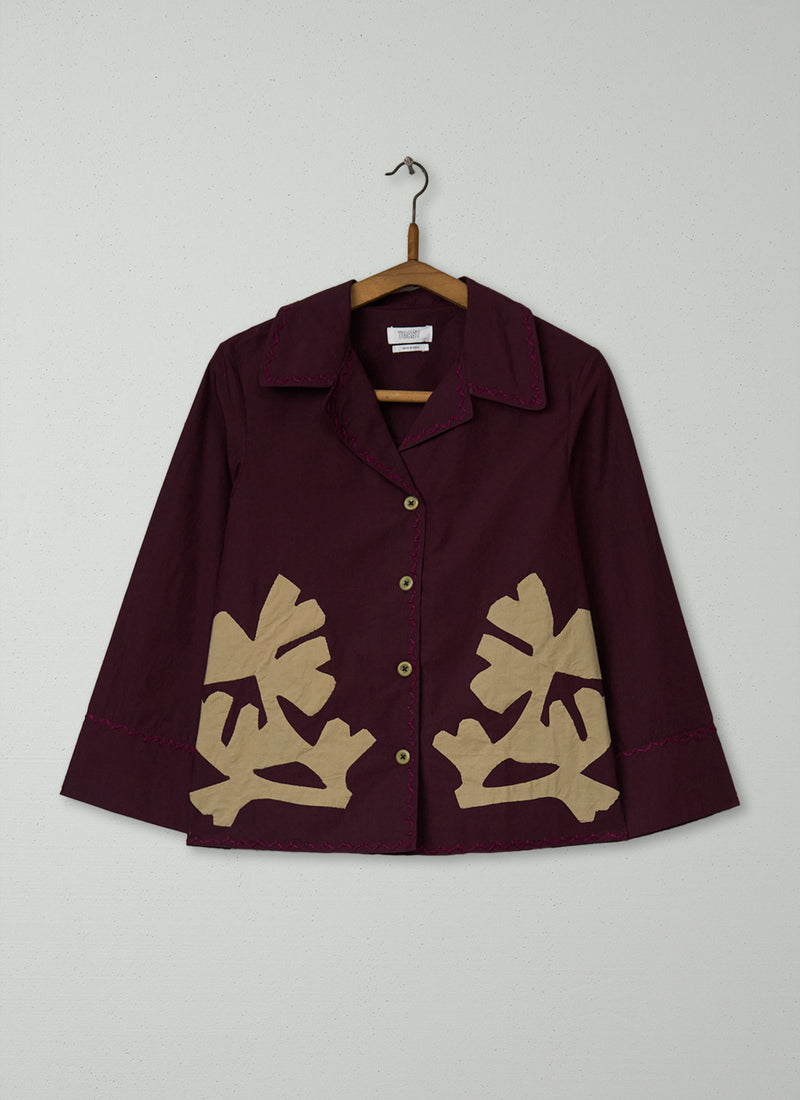 Reworn Applique Cotton Shirt Size 6 (1163) | Multi