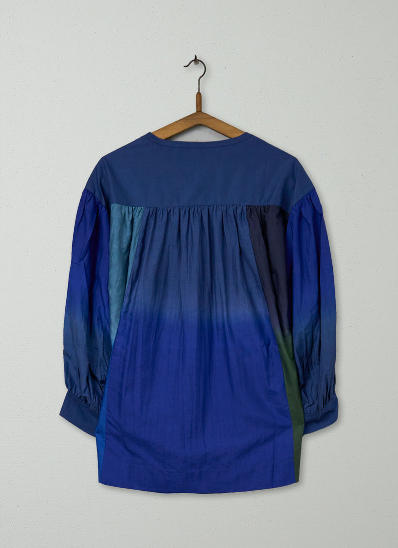 Reworn Dip Dye Silk Shirt Size XXSXS (1070) | Multi
