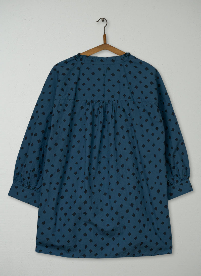 Reworn Diamond Poplin Shirt One Size (1092) | Indigo
