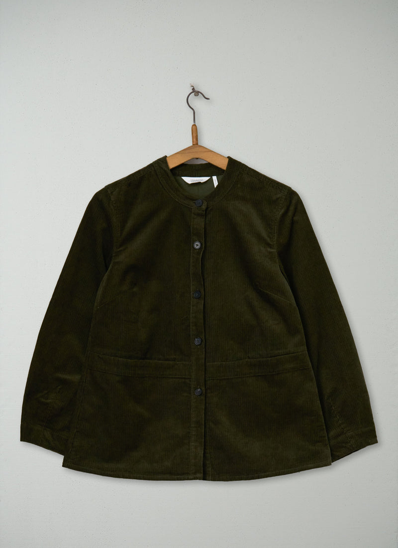 Reworn Organic Cord Shirt Size XXS (1170) | Tent Green