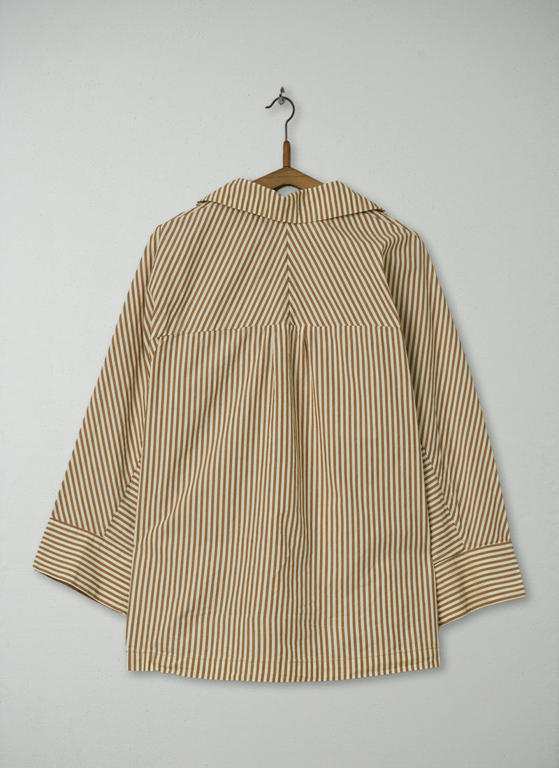 Reworn Organic Poplin Smock Size S (1169) | Multi