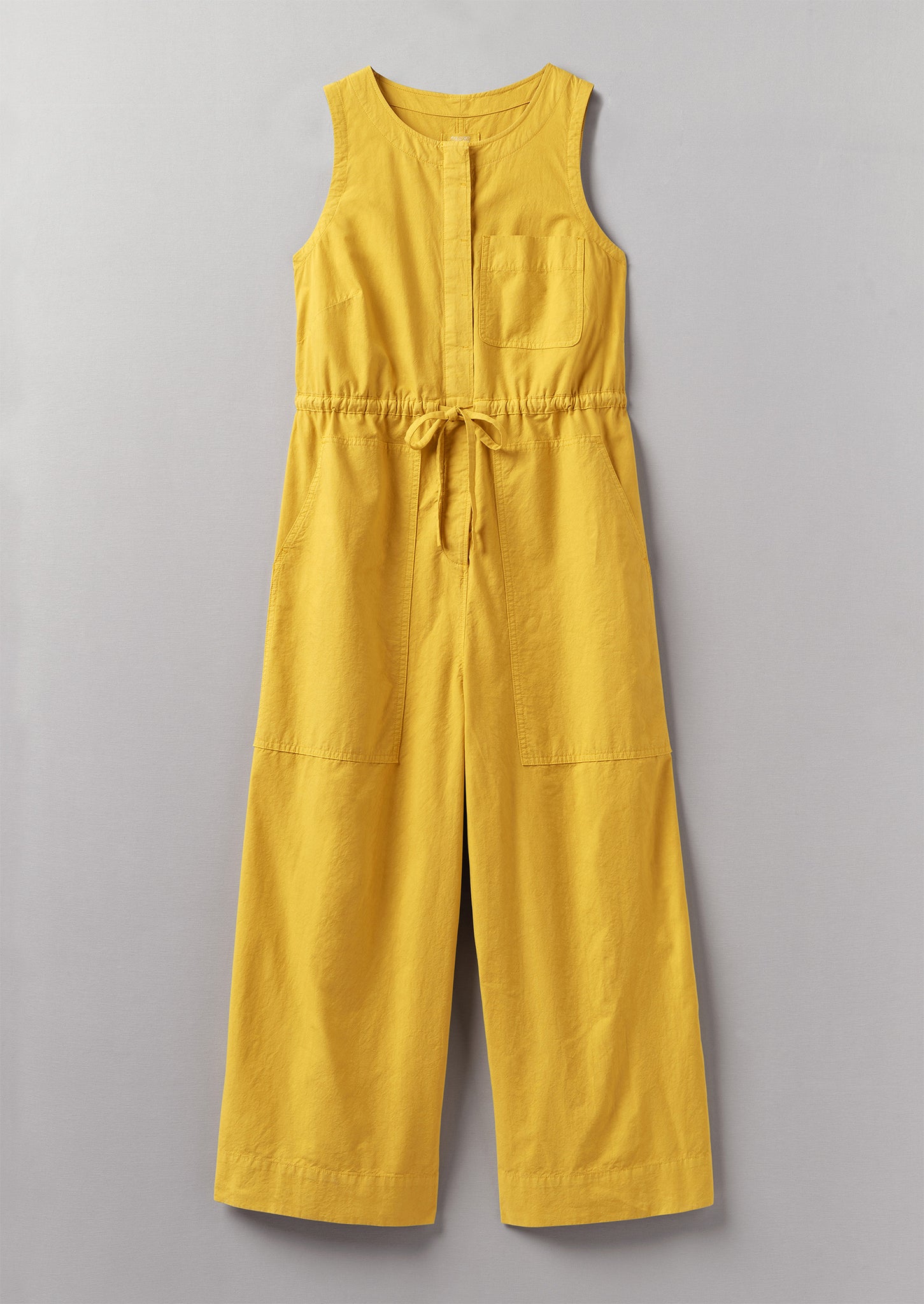 Cotton Linen Wide Leg Jumpsuit | Marigold