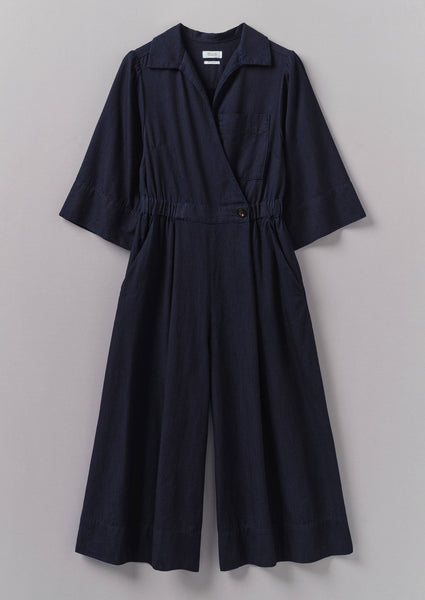 Twill Culotte Jumpsuit