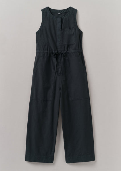 Cotton Linen Wide Leg Jumpsuit Soft