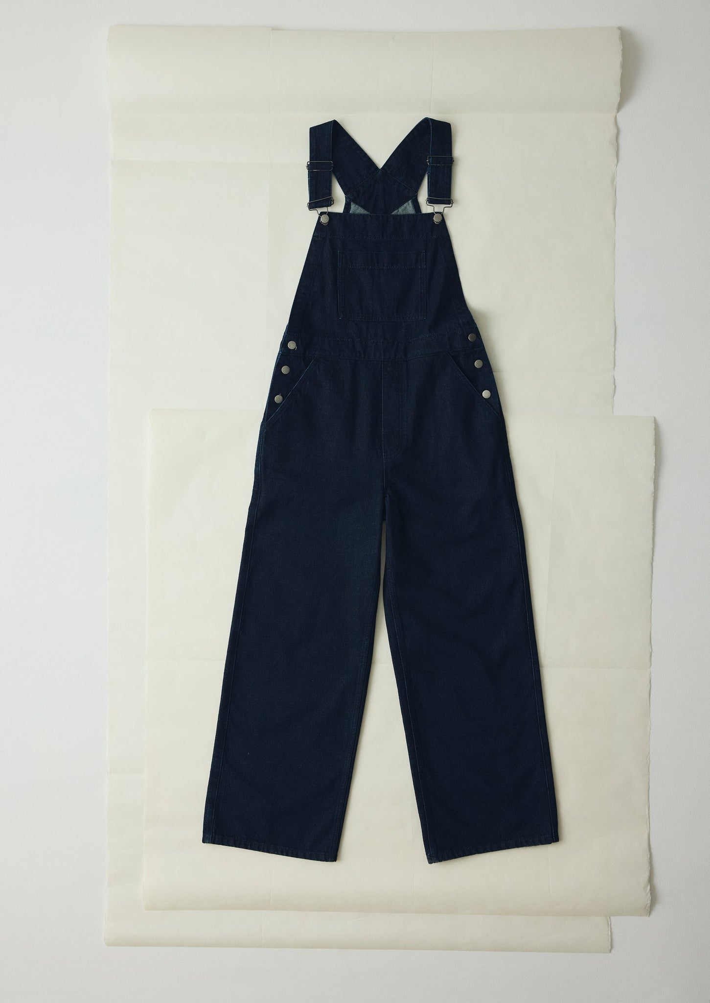 Patch Pocket Denim Dungarees | Indigo