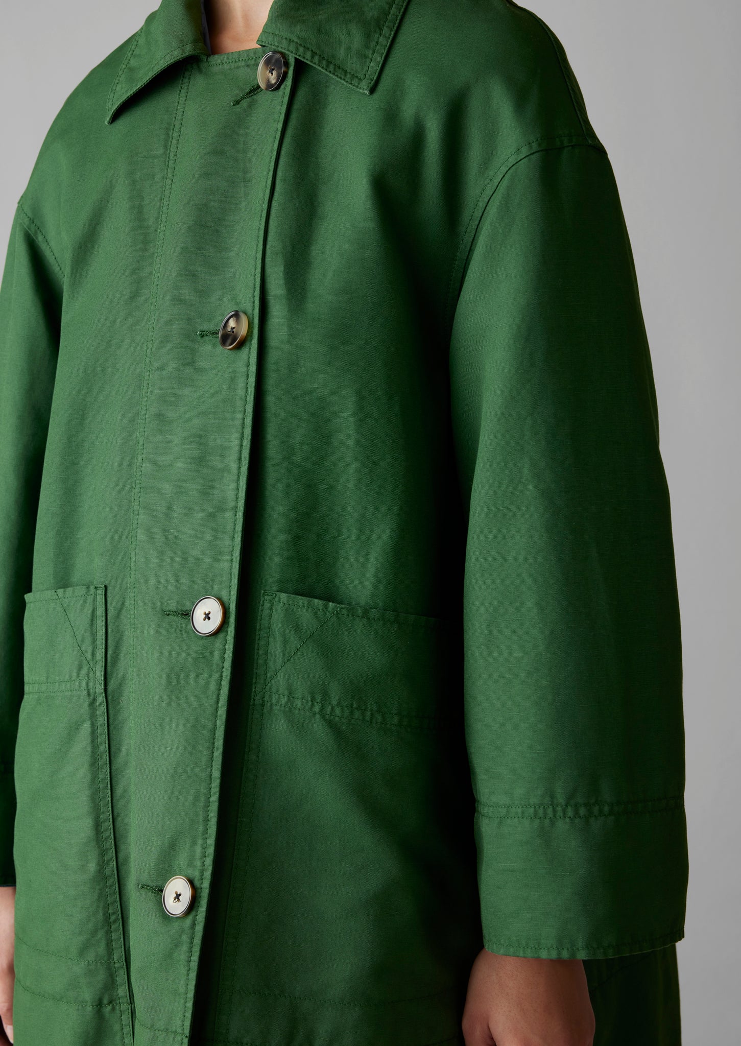 Green canvas discount coat