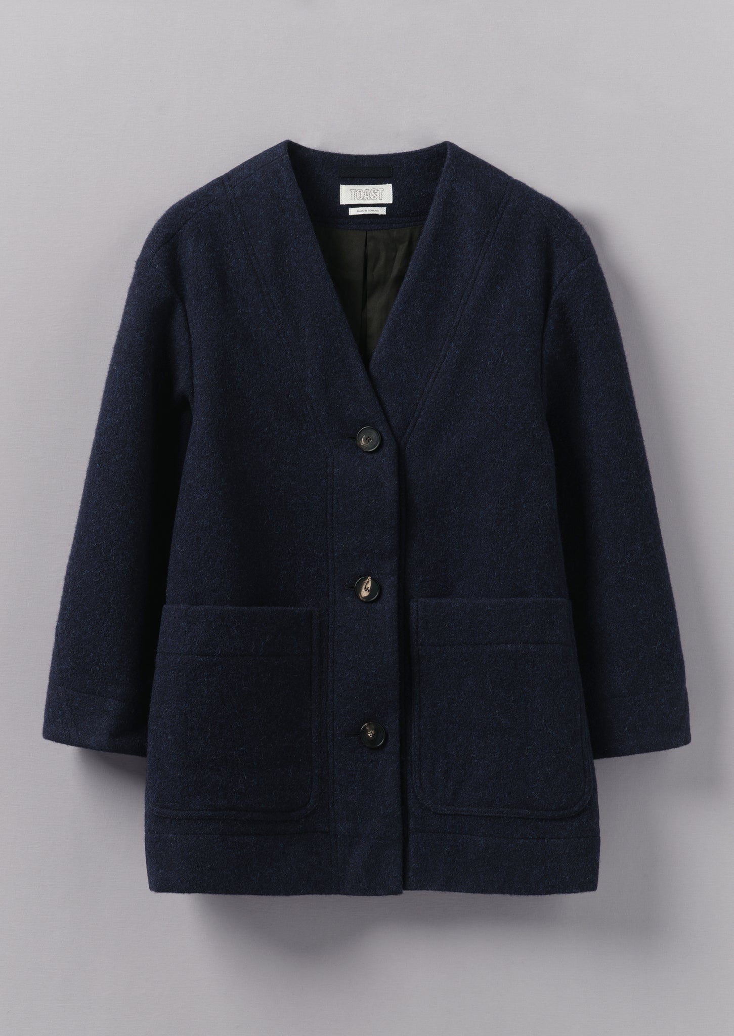 Short navel coat on sale
