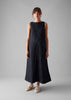 Panelled Organic Indigo Denim Dress | Indigo