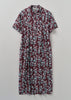 Bryn Scenery Print Crepe Dress | Radicchio