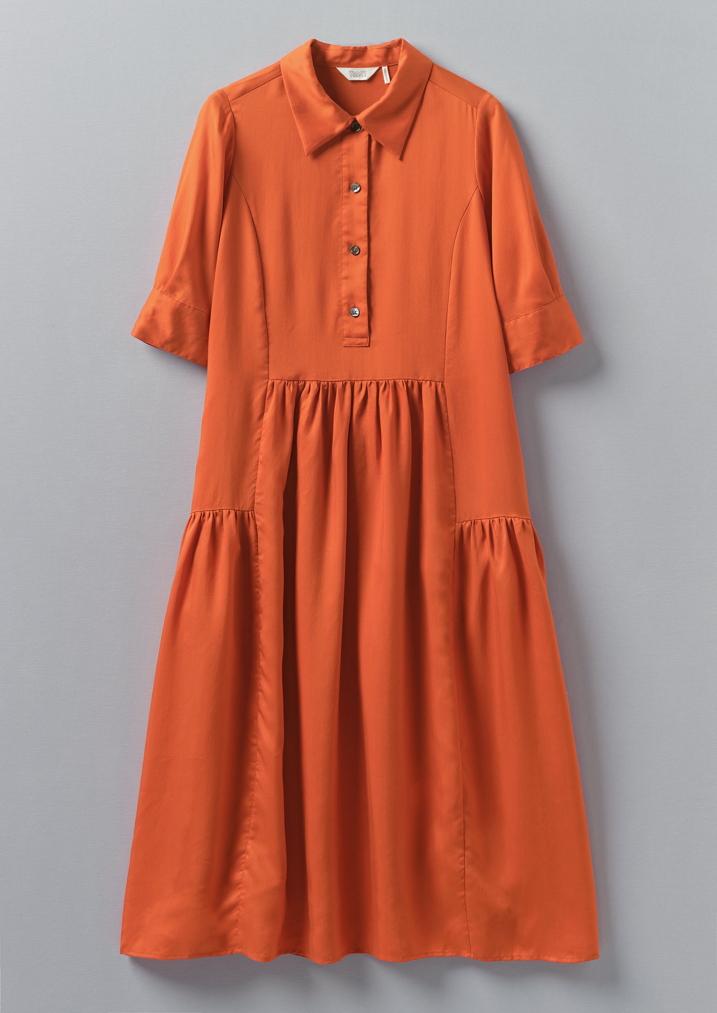 Tiered Shirt Dress