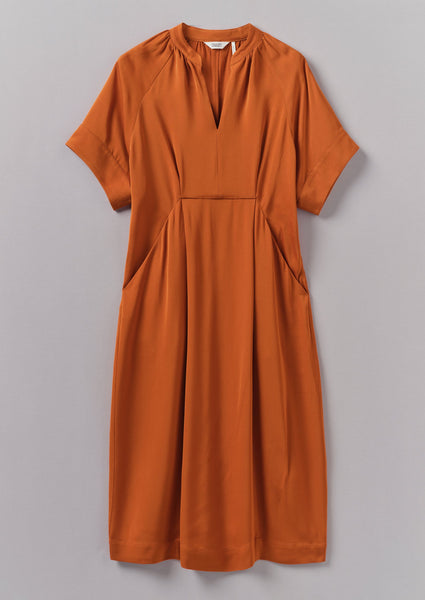 Bryn Satin Crepe Dress Spice