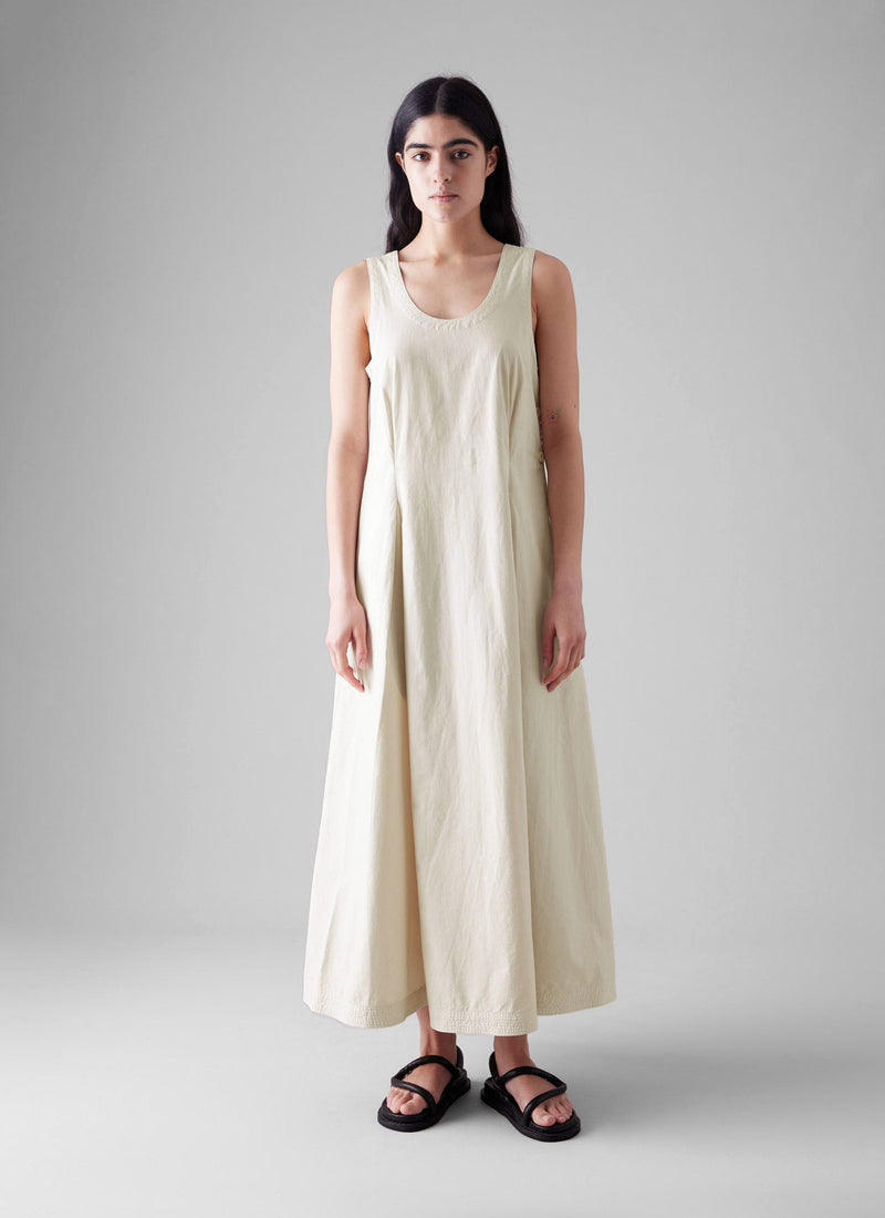 Cotton Poplin Sun Dress | Raw Linen