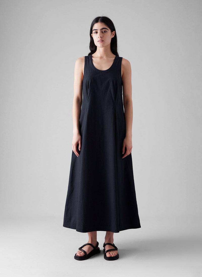 Cotton Poplin Sun Dress | Raven Blue