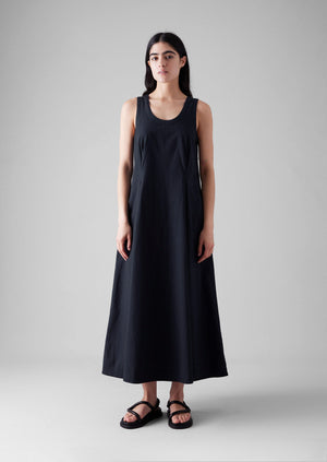 Cotton Poplin Sun Dress | Raven Blue