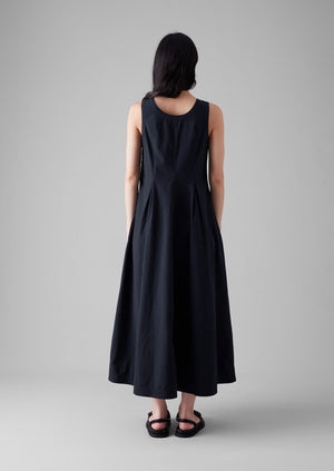 Cotton Poplin Sun Dress | Raven Blue