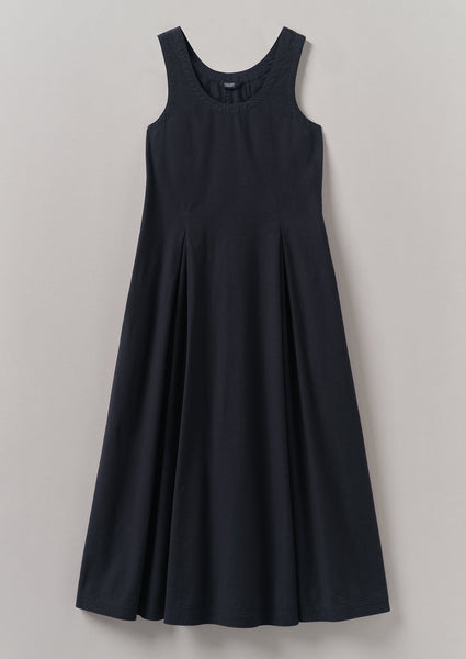 Cotton Poplin Sun Dress Raven