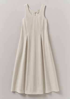 Cotton Poplin Sun Dress | Raw Linen