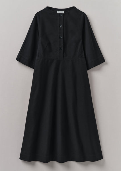Cotton Linen Twill Smock Dress