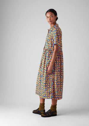 Selma Cotton Shirt Dress | Bluebird