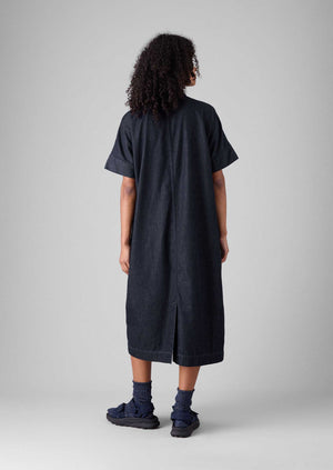 Cotton Denim Tunic Dress | Indigo