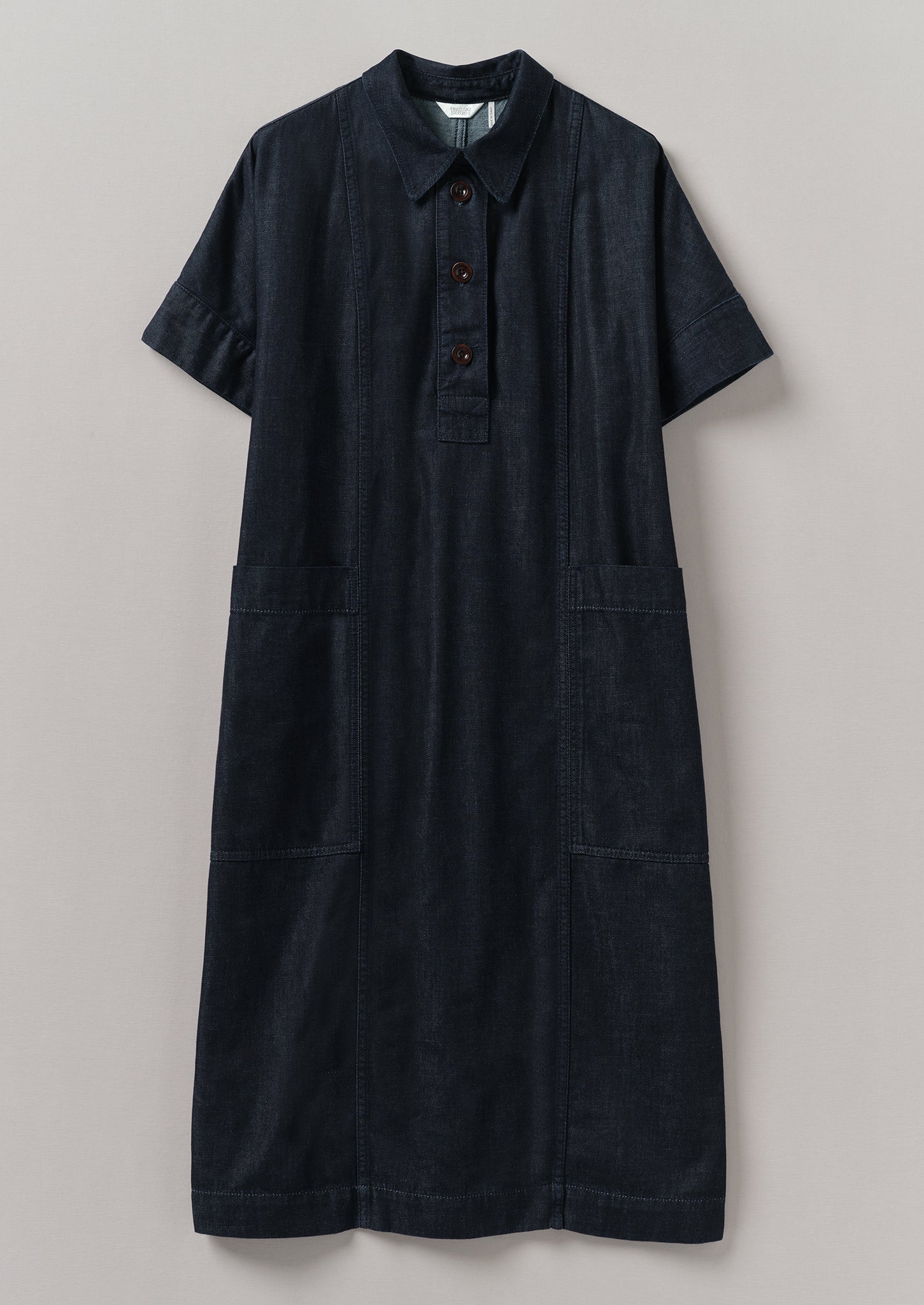Cotton Denim Tunic Dress | Indigo