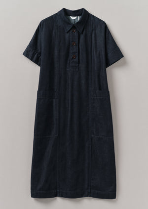 Cotton Denim Tunic Dress | Indigo