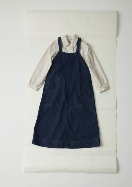 Patch Pocket Denim Dungaree Dress