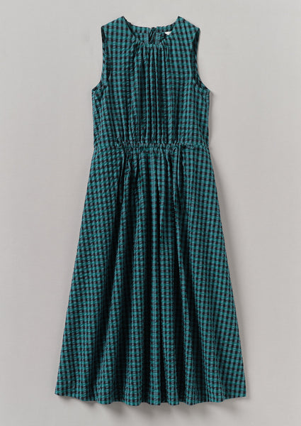 Seersucker Gingham Cotton Dress Multi