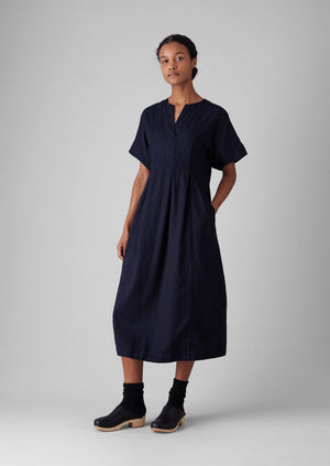 Bryn Twill Dress | Indigo