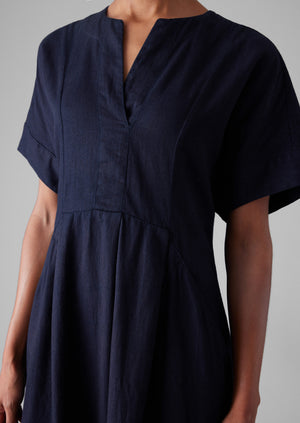 Bryn Twill Dress | Indigo