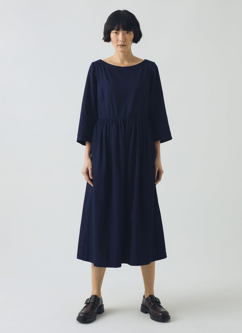 Freya Indigo Twill Dress | Indigo