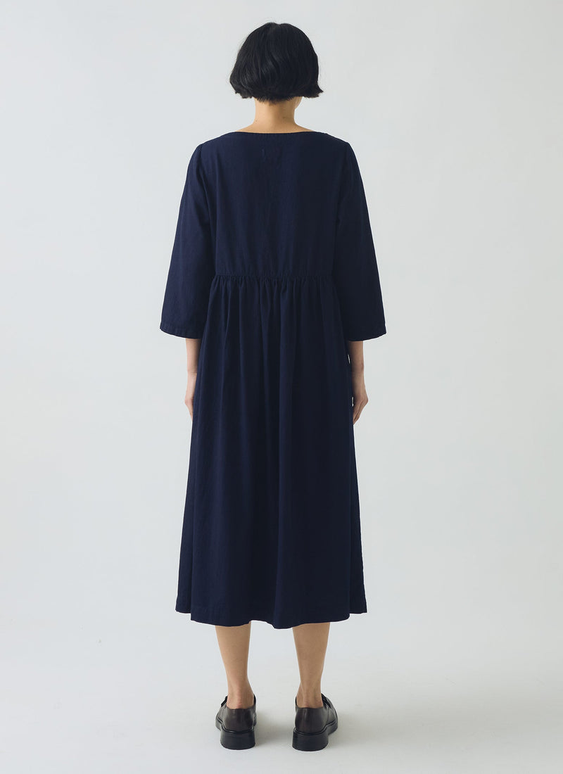 Freya Indigo Twill Dress | Indigo