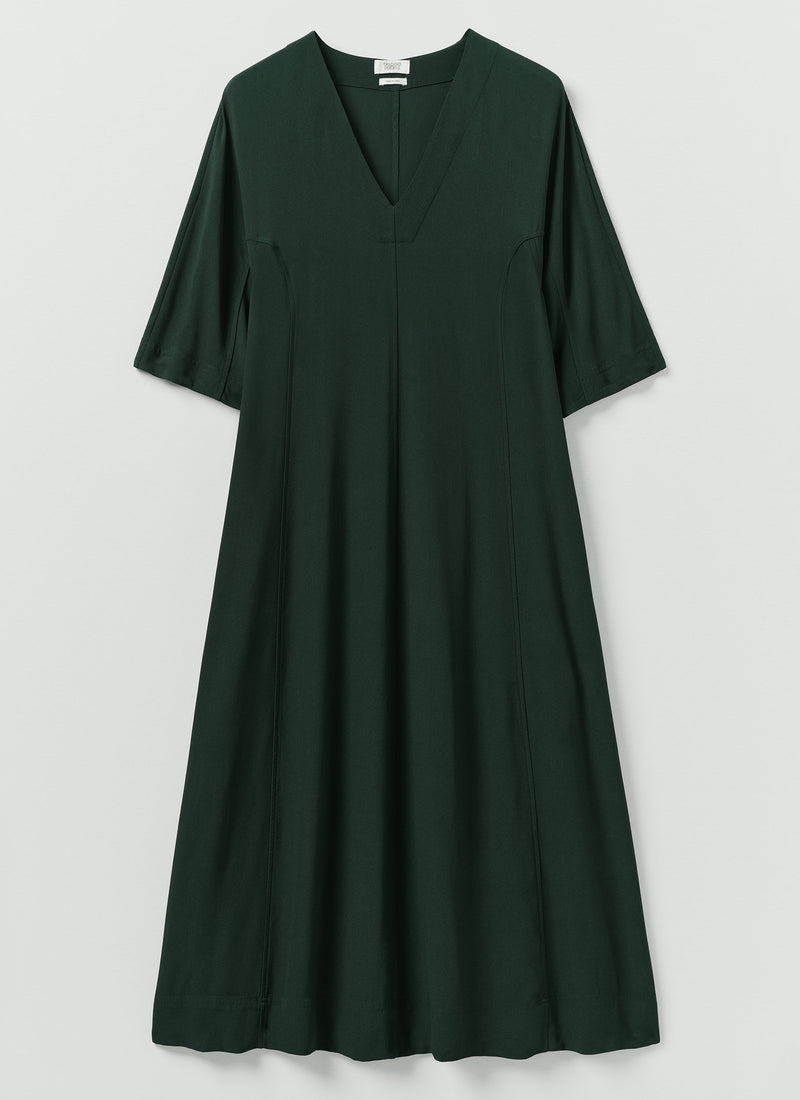 Satin Back Crepe Dress | Oil