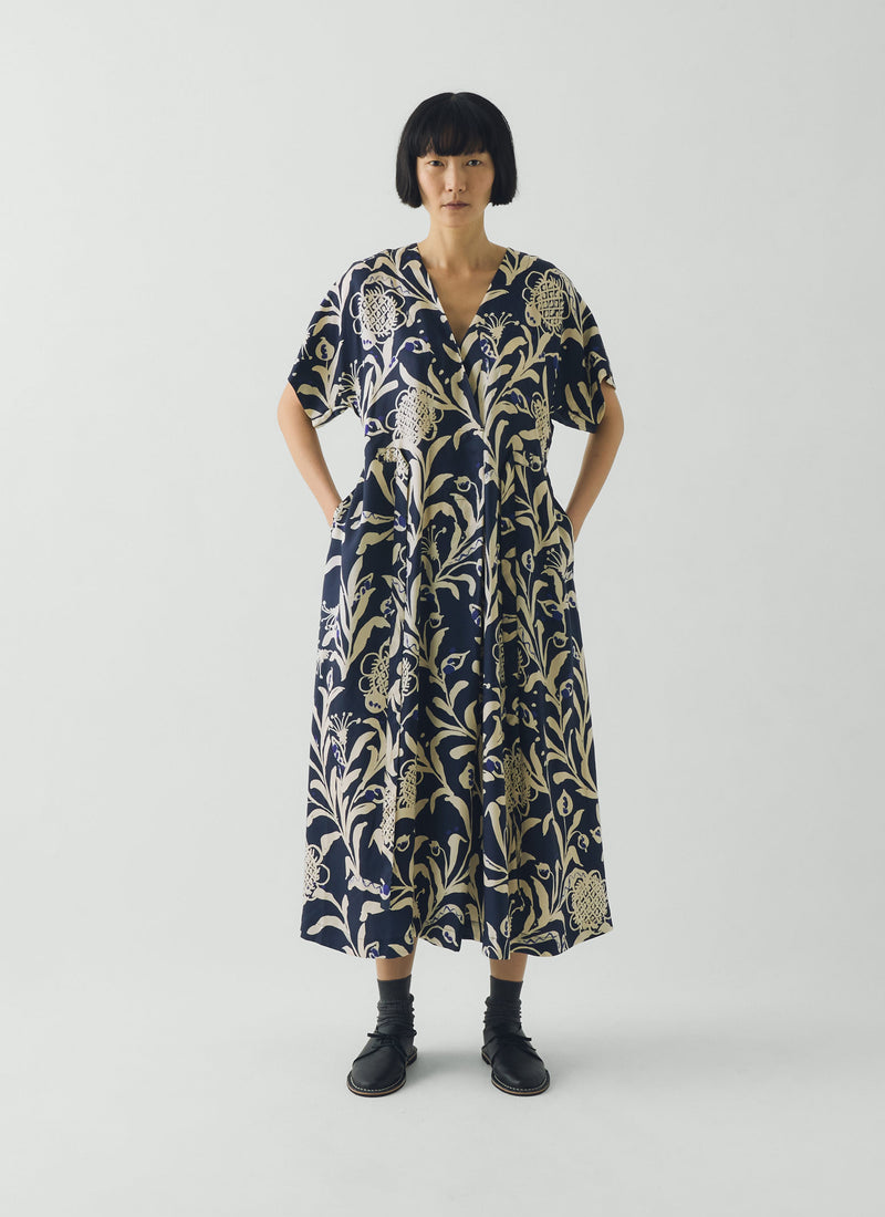 Crockery Print Dress | Smalt