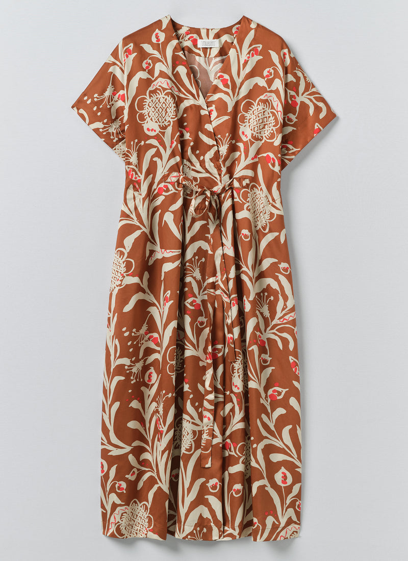 Crockery Print Dress | Cinnamon