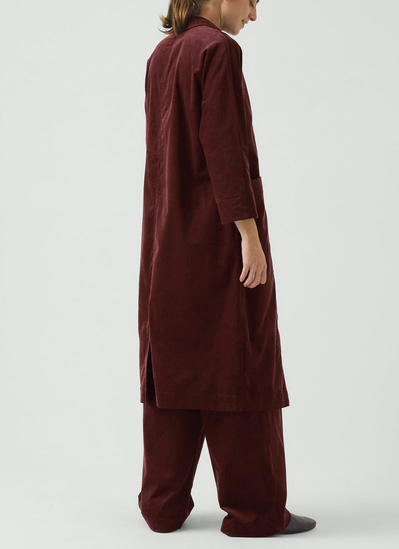Organic Cord Tunic Dress | Beetroot