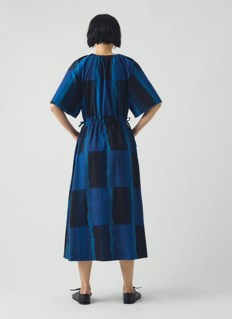 Sobremesa Cotton Ikat Dress | Bright Blue