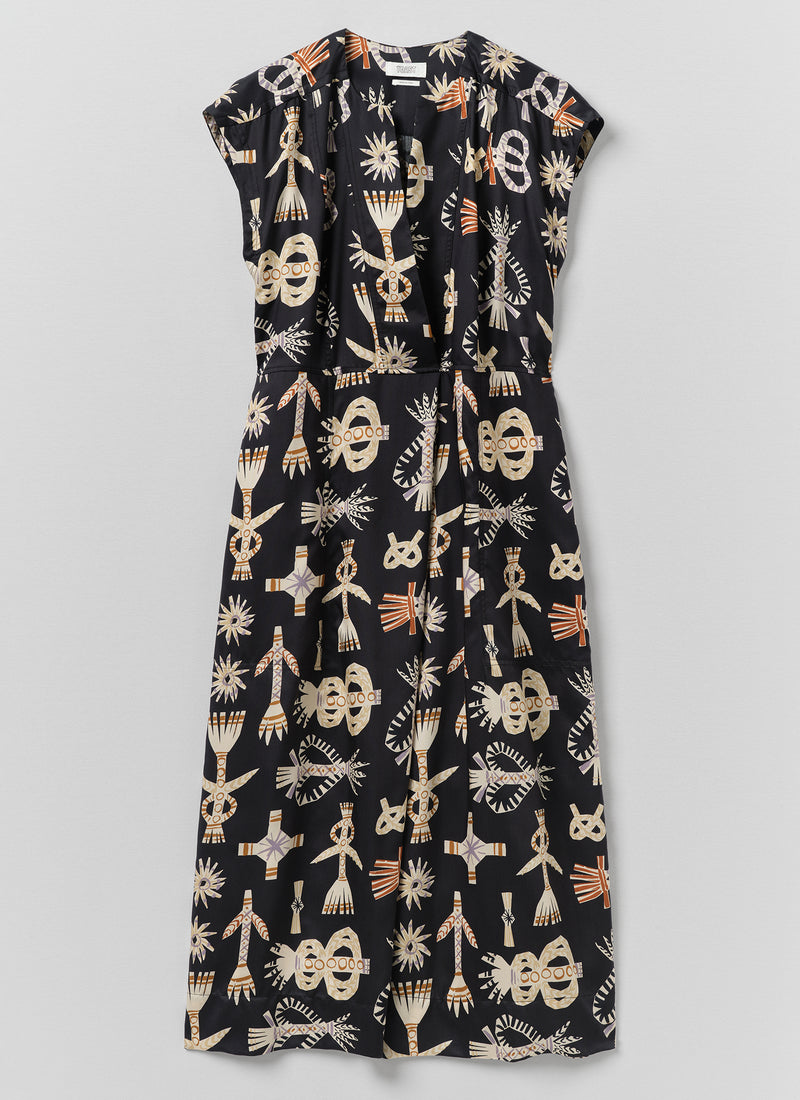 Corn Dolly Twill Dress | Slate