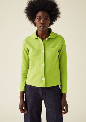 Rounded Collar Shirt - Pique