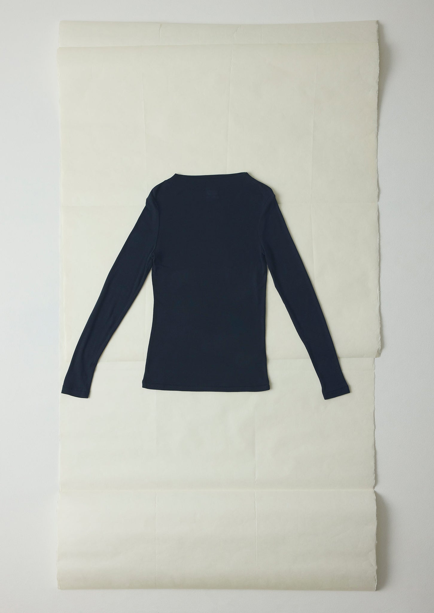 Aster Wool Lyocell High Neck Tee | Ink
