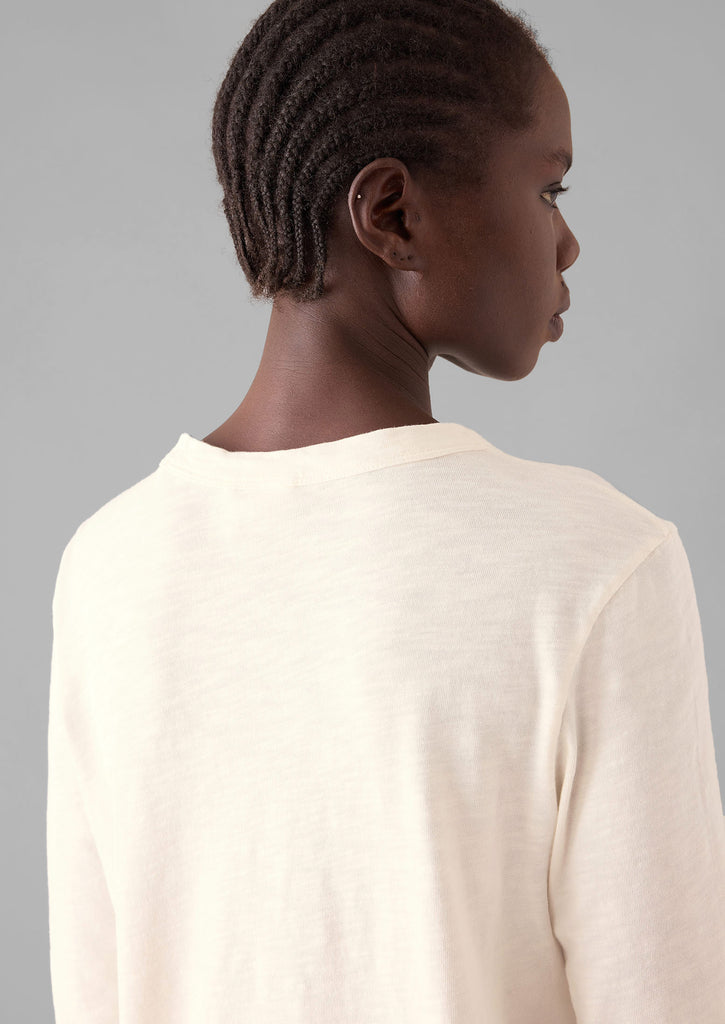 Cleo Garment Dyed Organic Cotton Tee | Lupine main image 0