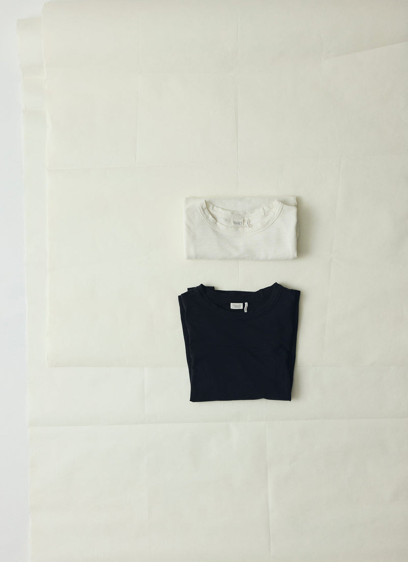 Cleo Garment Dyed Organic Cotton Tee | Carbon Black