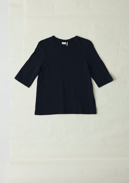 Cleo Garment Dyed Cotton Tee Carbon