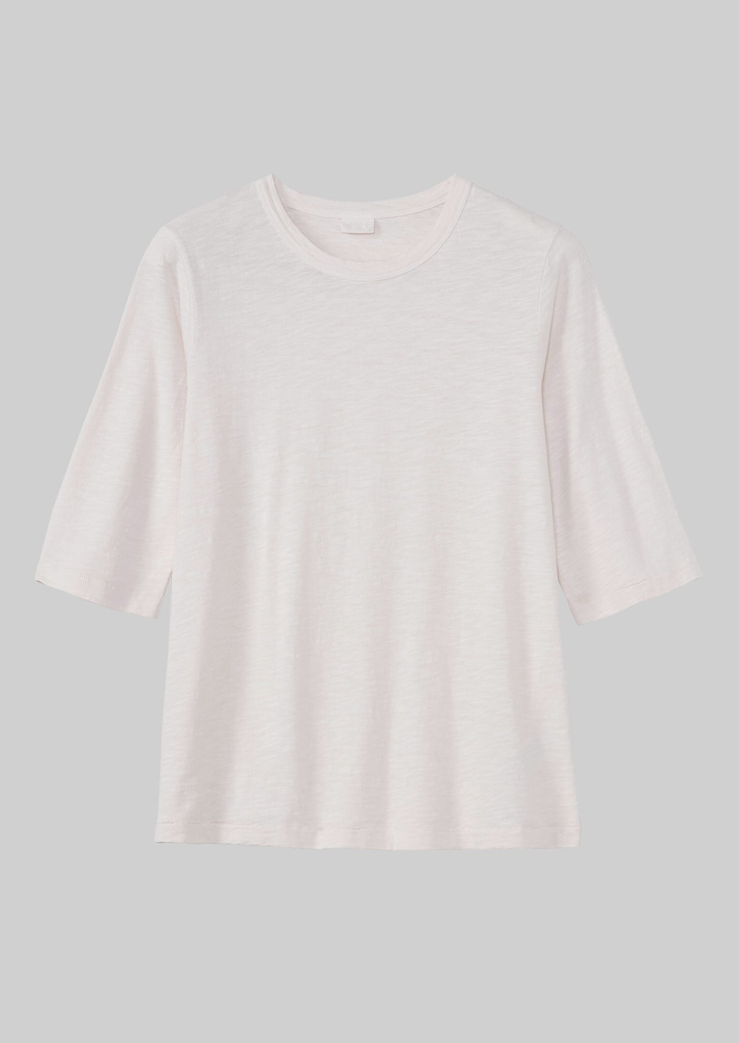 Cleo Garment Dyed Organic Cotton Tee | Chalk