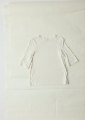Cleo Garment Dyed Organic Cotton Tee | Chalk
