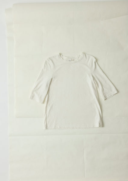 Cleo Garment Dyed Cotton Tee Chalk