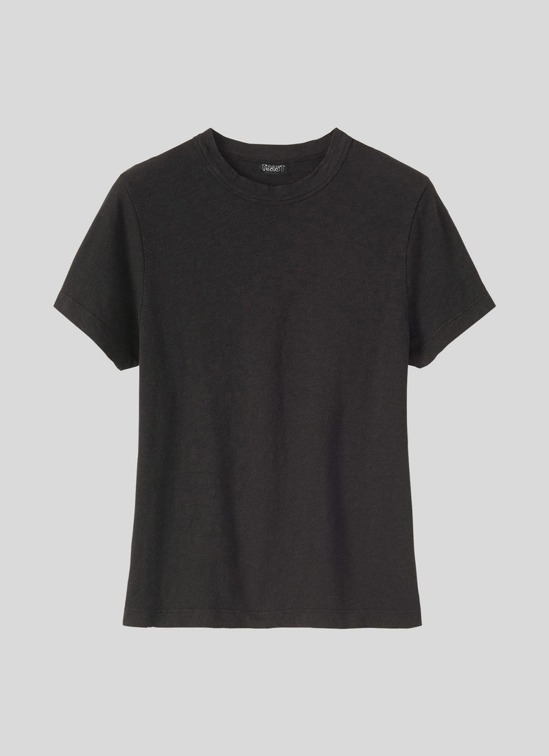 Sadie Cotton Boy Tee | Carbon Black